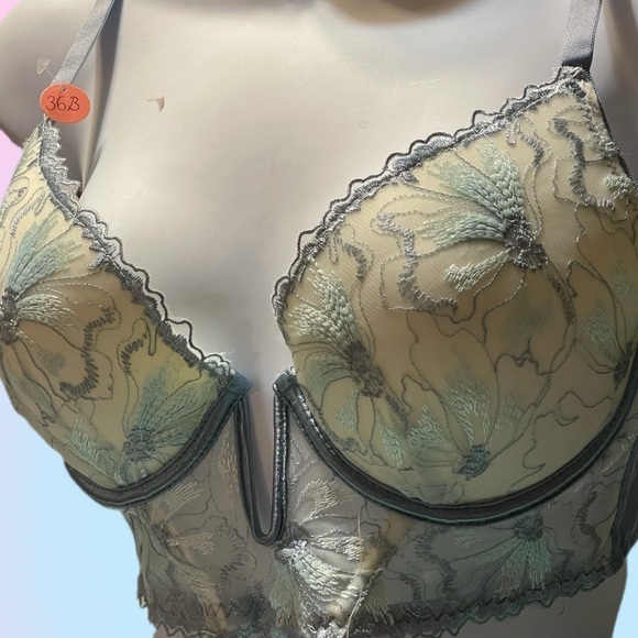 Youmita  Lace Intimate Apparel Chiffon Size 36B - Picture 2 of 4